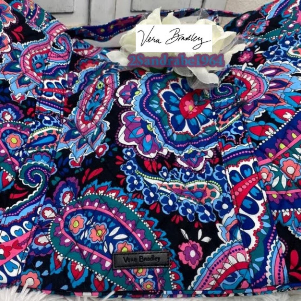 Vera Bradley Get Going Tote / Haymarket Paisley - Picture 3 of 16